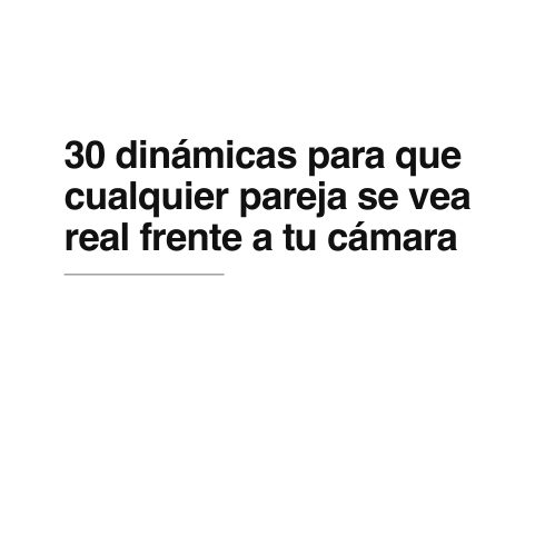 30 dinámicas de pareja