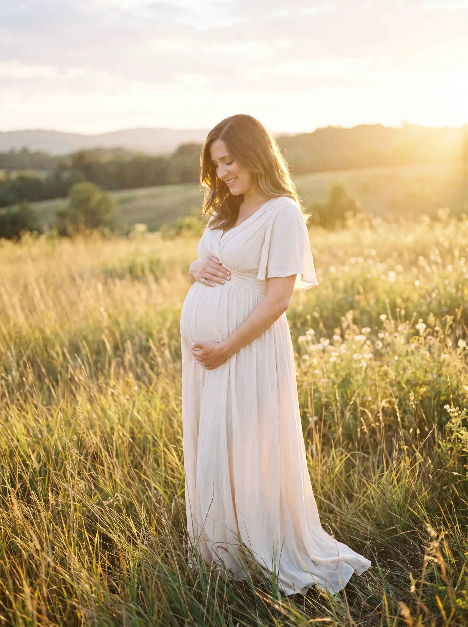 Foto de sesión de maternidad compartida por Bianca